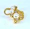 Broche Broche panier en or jaune 18 carats avec perles et diamants 58 Facettes AB467