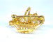 Broche Broche panier en or jaune 18 carats avec perles et diamants 58 Facettes AB467