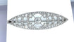 Broche Broche en or blanc 18 carats et platine sertie de diamants vers 1900 58 Facettes AB473