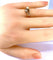 Bague 53 Bague toi et moi en or jaune 18 carats, diamant et perle 58 Facettes AB470