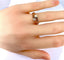Bague 53 Bague toi et moi en or jaune 18 carats, diamant et perle 58 Facettes AB470