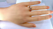 Bague 53 Bague toi et moi en or jaune 18 carats, diamant et perle 58 Facettes AB470