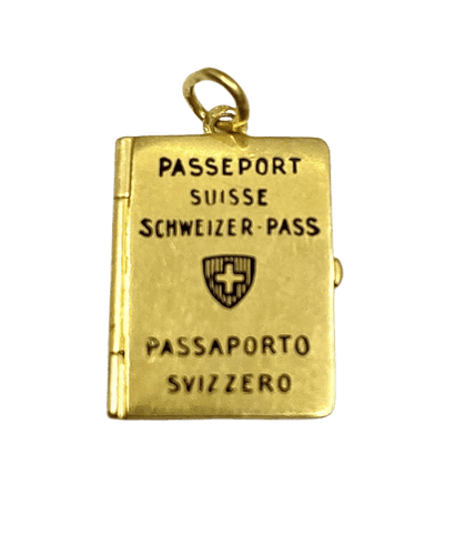 Pendentif Pendentif passeport en or jaune 18 carats 58 Facettes AB474