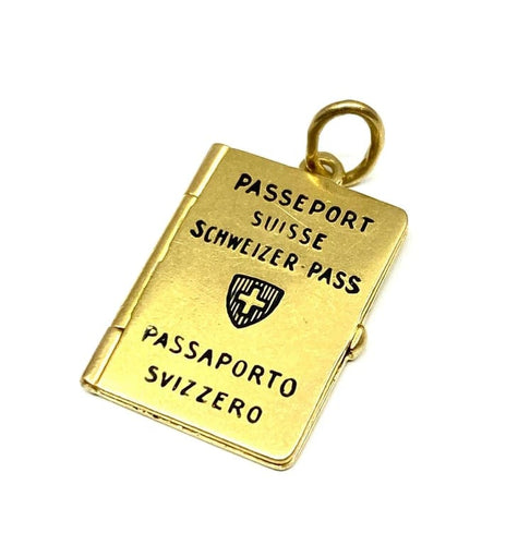 Pendentif Pendentif passeport en or jaune 18 carats 58 Facettes AB474