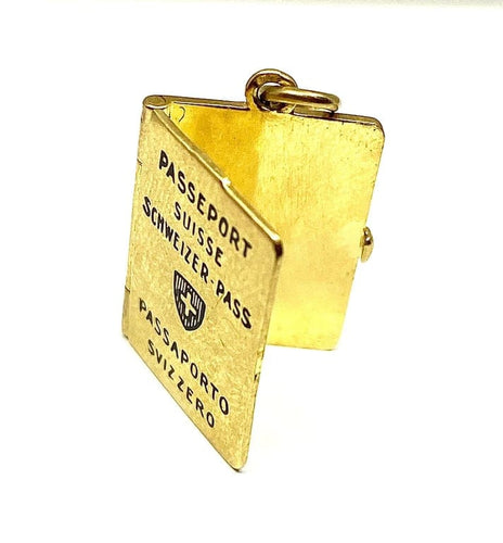 Pendentif Pendentif passeport en or jaune 18 carats 58 Facettes AB474