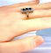 Bague 58 Bague en or 18 carats sertie de saphirs et diamants, vers 1900 58 Facettes AB483