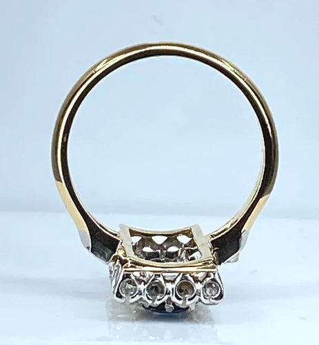 Bague 58 Bague en or 18 carats sertie de saphirs et diamants, vers 1900 58 Facettes AB483