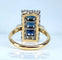 Bague 58 Bague en or 18 carats sertie de saphirs et diamants, vers 1900 58 Facettes AB483