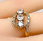 Bague 49 Bague en or jaune 18 carats et diamants taille ancienne vers 1900 58 Facettes AB497
