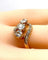 Bague 49 Bague en or jaune 18 carats et diamants taille ancienne vers 1900 58 Facettes AB497