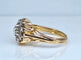 Bague 51 Bague marguerite en or jaune 18 carats et diamants, vers 1960 58 Facettes AB498