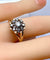 Bague 51 Bague marguerite en or jaune 18 carats et diamants, vers 1960 58 Facettes AB498