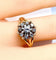 Bague 51 Bague marguerite en or jaune 18 carats et diamants, vers 1960 58 Facettes AB498
