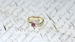 Bague 58 Bague Toi et Moi - Rubis et diamants en or jaune 58 Facettes