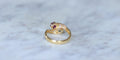 Bague 58 Bague Toi et Moi - Rubis et diamants en or jaune 58 Facettes