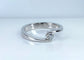 Bague 54 Bague solitaire en or blanc 18 carats et diamant taille octogonale 58 Facettes AB510