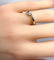 Bague 54 Bague solitaire en or blanc 18 carats et diamant taille octogonale 58 Facettes AB510