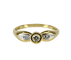 Bague 53 Bague solitaire en or jaune 18 carats et diamants 58 Facettes AB508