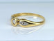 Bague 53 Bague solitaire en or jaune 18 carats et diamants 58 Facettes AB508
