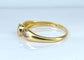 Bague 53 Bague solitaire en or jaune 18 carats et diamants 58 Facettes AB508