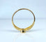 Bague 53 Bague solitaire en or jaune 18 carats et diamants 58 Facettes AB508