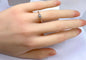 Bague 50 Bague solitaire en or blanc 18 carats et diamant taille brillant 58 Facettes AB513