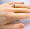 Bague 50 Bague solitaire en or blanc 18 carats et diamant 0,50 ct 58 Facettes AB514