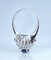 Bague 54 Bague tourbillon en or blanc 18 carats, saphir et diamants 58 Facettes AB519