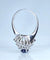 Bague 54 Bague tourbillon en or blanc 18 carats, saphir et diamants 58 Facettes AB519