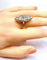 Bague 61 Bague marquise en or jaune 18 carats et platine sertie de diamants 58 Facettes AB521