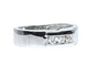 Bague 49 Bague trilogie 3 diamants en or blanc 18 carats 58 Facettes AB532