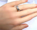 Bague 49 Bague trilogie 3 diamants en or blanc 18 carats 58 Facettes AB532
