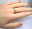 Bague 51 Alliance en or blanc 18 carats et diamants taille ancienne 58 Facettes AB533