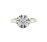 Bague 47 Bague solitaire en or blanc 18 carats avec diamant 0,10 carat 58 Facettes AB537