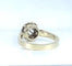 Bague 47 Bague solitaire en or blanc 18 carats avec diamant 0,10 carat 58 Facettes AB537