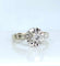 Bague 47 Bague solitaire en or blanc 18 carats avec diamant 0,10 carat 58 Facettes AB537