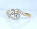 Bague 54 Bague toi et moi en or jaune 18 carats et diamants, vers 1900 58 Facettes AB553