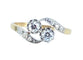 Bague 54 Bague toi et moi en or jaune 18 carats et diamants, vers 1900 58 Facettes AB553