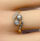 Bague 54 Bague toi et moi en or jaune 18 carats et diamants, vers 1900 58 Facettes AB553