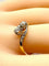 Bague 54 Bague toi et moi en or jaune 18 carats et diamants, vers 1900 58 Facettes AB553