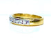 Bague 50 Demi-alliance - Bague en or jaune et or blanc 18 carats et diamants 58 Facettes AB555