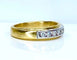 Bague 50 Demi-alliance - Bague en or jaune et or blanc 18 carats et diamants 58 Facettes AB555
