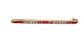 Broche Broche barrette en or jaune 18 carats avec rubis et diamants 58 Facettes AB558