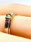 Bague 50 Bague solitaire en or jaune et or blanc 18 carats et diamant 58 Facettes AB556