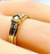 Bague 50 Bague solitaire en or jaune et or blanc 18 carats et diamant 58 Facettes AB556