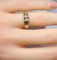 Bague 50 Bague solitaire en or jaune et or blanc 18 carats et diamant 58 Facettes AB556