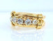 Bague 46 Bague en or jaune 18 carats avec 5 diamants 58 Facettes AB559