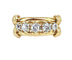Bague 46 Bague en or jaune 18 carats avec 5 diamants 58 Facettes AB559