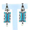 Boucles d'oreilles Boucles d’oreilles pendantes en or jaune et argent, turquoises, diamants, perles fines 58 Facettes AB543