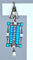 Boucles d'oreilles Boucles d’oreilles pendantes en or jaune et argent, turquoises, diamants, perles fines 58 Facettes AB543